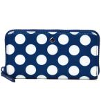 ケイト スペード 財布 katespade ナイロン ジェー シーサイド ドット 水玉 ラージ コンチネンタル ジップ アラウンド ウォレット 長財布 ブルーマルチ WLR00372