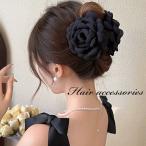 バンスクリップ 大きめ ヘアクリップ 立体花 コサージュ ヘアクリップ ハーフアップ クリップバンス ヘアアクセサリー まとめ髪 挟むだけ しっかり おしゃれ
