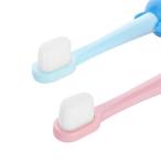 超コンパクト子供用歯ブラシデンタルケア特にやわらかめ乳歯と敏感歯を保護するプレミアム品質スーパーソフト毛歯ブラシ最新のデザイン 2本入りセッ