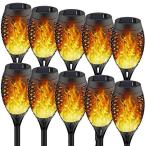 Staaricc 10Pack Solar Lights Outdoor, Solar Torches with Flickering Flame f