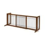 Richell Wood Freestanding Pet Gate, Large, Autumn Matte Finish by Richell