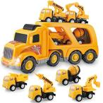 Construction Truck Toys for 3 4 5 6 Years Old Toddlers Kids Boys and Girls,
