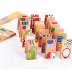 Graces Dawn? 28 Pcs of Educational Wooden Toy Domino Animal Puzzles Kids Ga