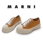 MARNI(マルニ) ブラウン レザー PABLO レースアップ スニーカー シューズ  EUR35-40