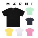 MARNI(マルニ) ロゴ入り オーガニック コットン製 半袖Tシャツ カットソー クルーネック ユニセックス サイズ36 38 40 42