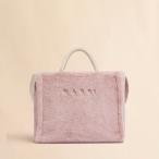 ショッピングマルニ MARNI マルニ ピンク ライトピンク フェイクファー製バスケットショッパー SHMP0077U6P8681 00C09 レディー ストートバッグ