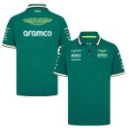2024  アラムコ F1 オフィシャル チーム ポロシャツ グリーン 緑 アストンマーティン