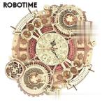 ショッピングパズル 立体パズル時計 木製 3D ウッドパズル インテリア