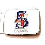 ピンバッジ・テレビ局５チャンネル数字◆フランス限定ピンズ◆レアなヴィンテージものピンバッチ