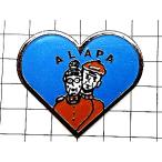  значок *a-lapa синий Heart мужчина ..* Франция ограничение булавка z* редкость . Vintage было использовано булавка bachi