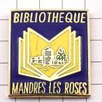  pin badge * library. yellow book@* France limitation pin z* rare . Vintage thing pin bachi