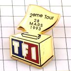 ピンバッジ・選挙の投票箱TF１テレビ局◆フランス限定ピンズ◆レアなヴィンテージものピンバッチ