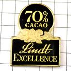 ピンバッジ・リンツ70％チョコレート高級 LINDT SWISS◆フランス限定ピンズ◆レアなヴィンテージものピンバッチ