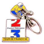 ピンバッジ・ツールドフランス自転車レース選手テレビ局◆フランス限定ピンズ◆レアなヴィンテージものピンバッチ