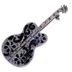 Yahoo! Yahoo!ショッピング(ヤフー ショッピング)ブローチ・花模様のギター音楽楽器
