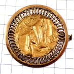 ショッピングルルド ブローチ・ルルドの聖母カトリック巡礼地ゴールド金色 BERNADETTE LOURDES FRANCE◆フランス限定アンティーク◆レアなヴィンテージもの