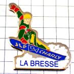  сноуборд выгодная покупка значок * Франция ограничение булавка z* редкость . Vintage было использовано булавка bachi