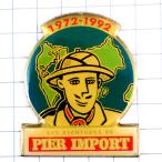  значок * приключение дом . земля импортированный автомобиль импорт * Франция ограничение булавка z* редкость . Vintage было использовано булавка bachi