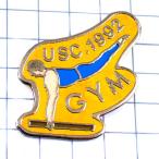  выгодная покупка значок * гимнастика игрок голубой мужчина .* Франция ограничение булавка z* редкость . Vintage было использовано булавка bachi