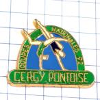  выгодная покупка значок * Leotard гимнастика игрок * Франция ограничение булавка z* редкость . Vintage было использовано булавка bachi