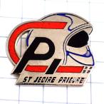  значок * шлем пожаротушение . серебряный серебряный цвет * Франция ограничение булавка z* редкость . Vintage было использовано булавка bachi