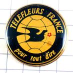  красный цветок . тяпка .. - to голубь * выгодная покупка значок * Франция ограничение булавка z* редкость . Vintage было использовано булавка bachi