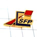  выгодная покупка значок 60129* красный 4 угол . треугольник SFP* Франция ограничение булавка z* редкость . Vintage было использовано булавка bachi