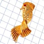  выгодная покупка значок * золотой цвет. птица Gold красный глаз * Франция ограничение булавка z* редкость . Vintage было использовано булавка bachi