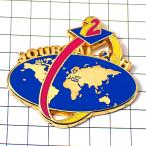 ピンバッジ・世界地図テレビ局アンテーヌ２TV８時のニュース◆フランス限定ピンズ◆レアなヴィンテージものピンバッチ