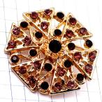  брошь * античный способ стразы цветок Brown золотой цвет Gold 