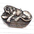 ブローチ・スイスのルツェルン瀕死