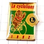  значок * велосипед . ездить лев L лев z Club * Франция ограничение булавка z* редкость . Vintage было использовано булавка bachi