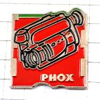 お買得ピンバッジ・フォックス撮影ビデオカメラ機材 PHOX VIDEO◆フランス限定ピンズ◆レアなヴィンテージものピンバッチ