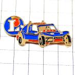  значок * синий гонки машина машина ru clair L Cart * Франция ограничение булавка z* редкость . Vintage было использовано булавка bachi