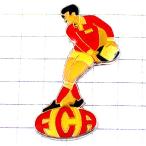  значок * красный форма. регби игрок мяч лампочка Pas * Франция ограничение булавка z* редкость . Vintage было использовано булавка bachi