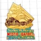  значок * белый парусное судно Mystic si- порт судно. музей коннектор ti cut . America /USA MYSTIC SEAPORT CONNECTICUT* Франция ограничение булавка z