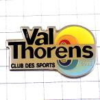  значок * лыжи место Val тигр n радуга цвет Alps гора .VAL-THORENS FRANCE* Франция ограничение булавка z* редкость . Vintage было использовано булавка bachi