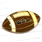 ピンバッジ・アメフト球アメリカン