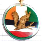  брелок для ключа * ветка. сверху. белка каштан . i-ll Land национальный флаг * Франция ограничение porutokre* редкость . Vintage было использовано античный 