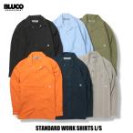 BLUCO(ブルコ)OL-109-022 STD WORK SHIRTS L/S 6色(BLK/NVY/OLV/ORG/SAXst/GRYst)☆送料無料☆