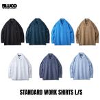 ショッピングSHIRTS BLUCO(ブルコ) OL-11-109 STANDARD WORK SHIRTS L/S7色(BLK/NVY/BLU/KHK/WHT-STP/GRY-STP/SAX-STP)☆送料無料☆