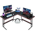 Victone ゲーミングデスク L字デスク 幅130cm パソコンデスク Amazon | Victone ゲーミングデスク L字デスク 「メーカー2年