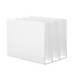 無印良品 スチロール仕切りスタンド・ホワイトグレー 小 約210×135×160mm 3仕切 NDA27A9S