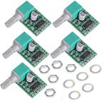 VKLSVAN 5個 PAM8403 2X3Wミニ 5V デジタル アンプ基板 USB 電源 オーディオ アンプ モジュ