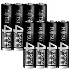  почтовая доставка . распределение бесплатная доставка Fujitsu марганец батарея чёрный одиночный 4 форма 4 штук R03U(4S)×2 упаковка комплект 