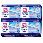 ショッピングクイックルワイパー 花王 クイックルワイパー 立体吸着ウェットシート ワイドサイズ 30枚×4パック