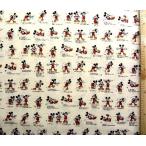 キャラクター 生地 ミッキーマウス ( 薄クリーム )柄番号90 ディズニー ( 2018 - 2019 ) 7366-1a-kk-5560