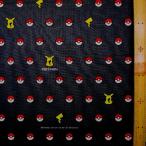 キャラクター 生地 布 ポケットモンスター （ チャコールグレー系 ) 柄番号142 シーチング （ 綿100％ ) 生地幅−約106cm kk-8198