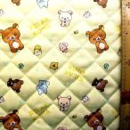 * <Q герой стеганое полотно ткань стеганый > Rilakkuma ( крем оттенок желтого ) рисунок номер 30( 2025 ) ткань ширина - примерно 106cm наружный чехол -oks( хлопок 100% )