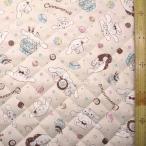 *<Q герой стеганое полотно ткань стеганый > Cinnamoroll ( оттенок бежевого ) рисунок номер 60 ( 2026 ) стеганый ткань ширина - примерно 106cm наружный чехол -oks( хлопок 100% ) kq-6393